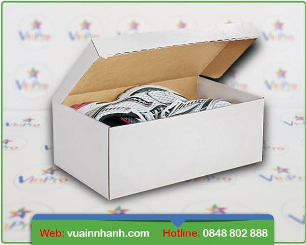 IN HỘP GIẤY ĐỰNG GIÀY 39 In hộp giấy đựng giày hcm