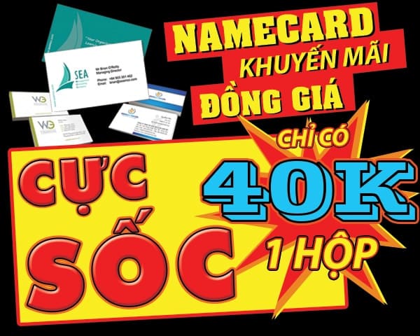 quảng cáo name card