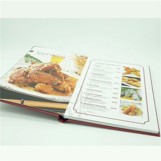 In menu bìa cứng giá rẻ