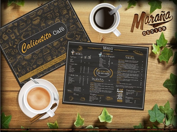 mẫu menu cafe bắt mắt