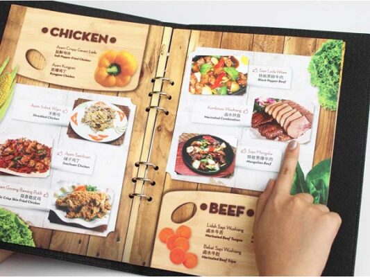 mẫu menu quán nhậu