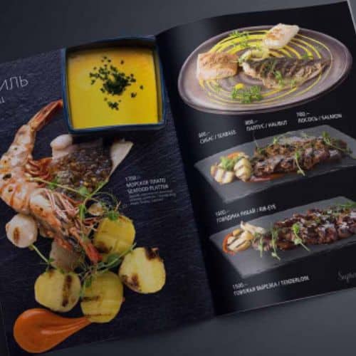 Mẫu menu có thiết kế đẹp - Mẫu 25