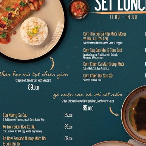 Mẫu menu có thiết kế đẹp - Mẫu 14