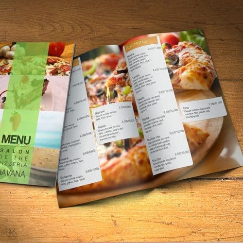 Mẫu menu có thiết kế đẹp - Mẫu 17