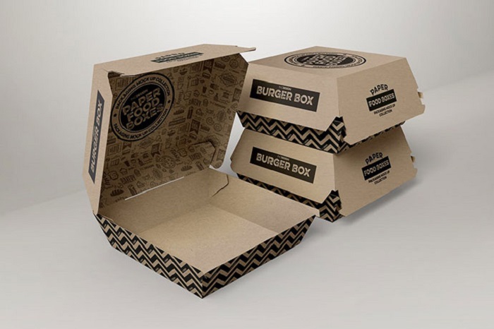 hộp đựng bánh hambuger giấy kraft
