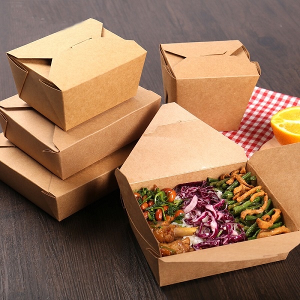 mẫu hộp giấy đựng thức ăn nóng đẹp