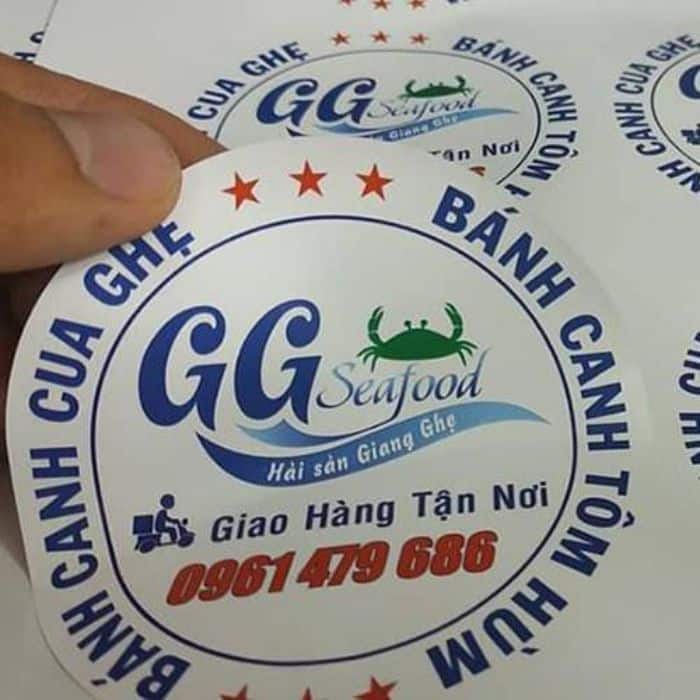 Mẫu tem dán hải sản đẹp - 15