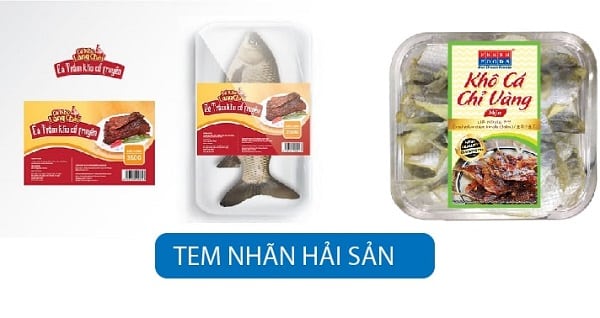 tem nhãn hải sản