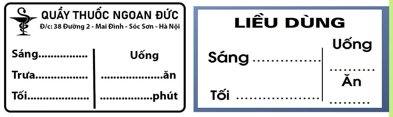 tem nhãn thuốc