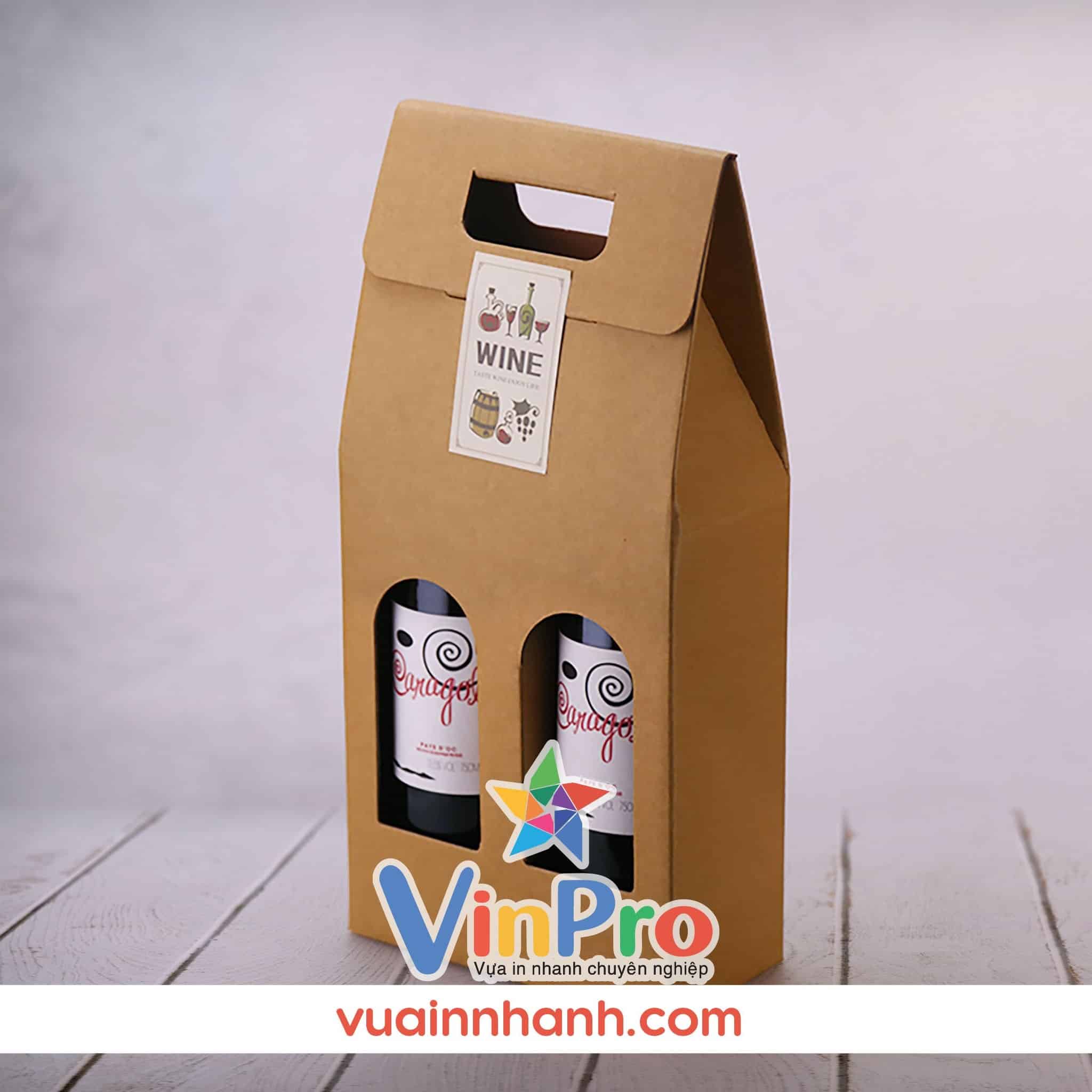 Mẫu hộp rượu số 4