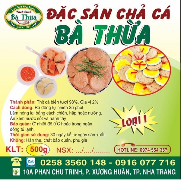 Mẫu tem nhãn chả cá đẹp - 1