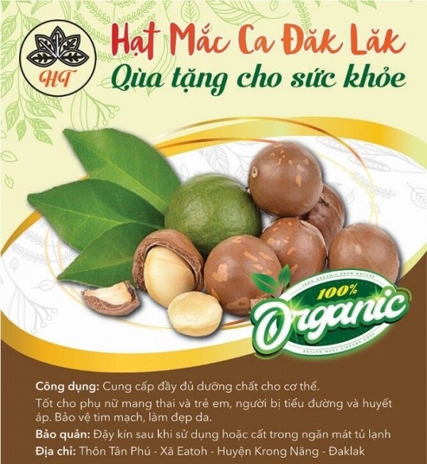 Mẫu tem nhãn dán hạt mắc ca - 1