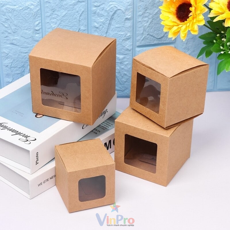 Mẫu hộp giấy kraft vuông - 12