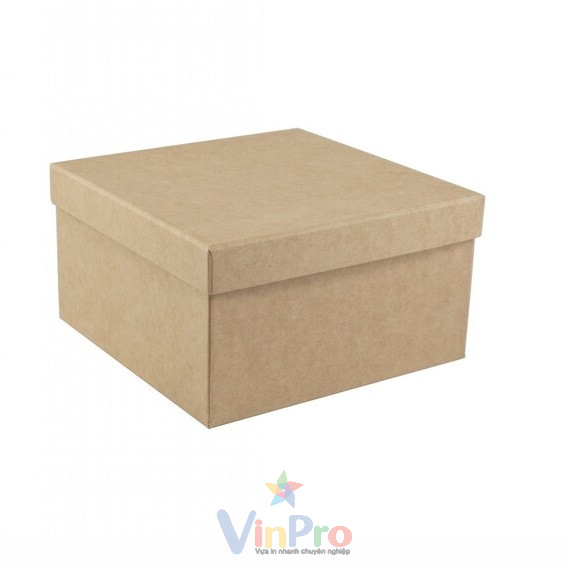 Mẫu hộp giấy kraft vuông - 17