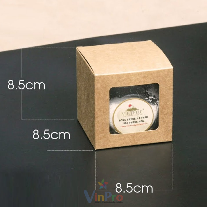 Mẫu hộp giấy kraft vuông - 18