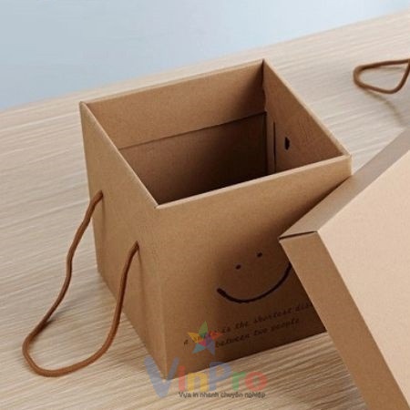 Mẫu hộp giấy kraft vuông - 4