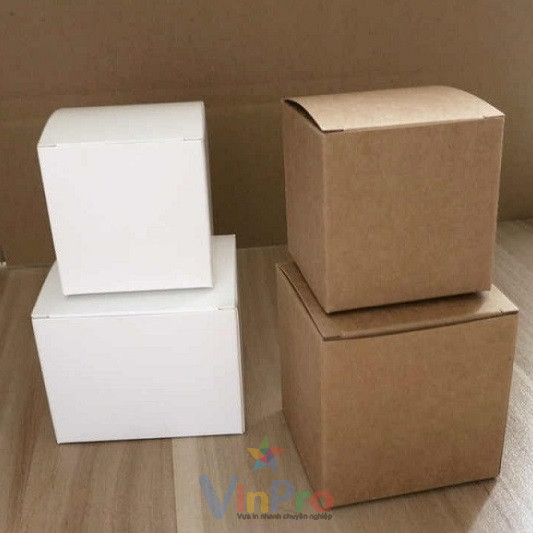 Mẫu hộp giấy kraft vuông - 6