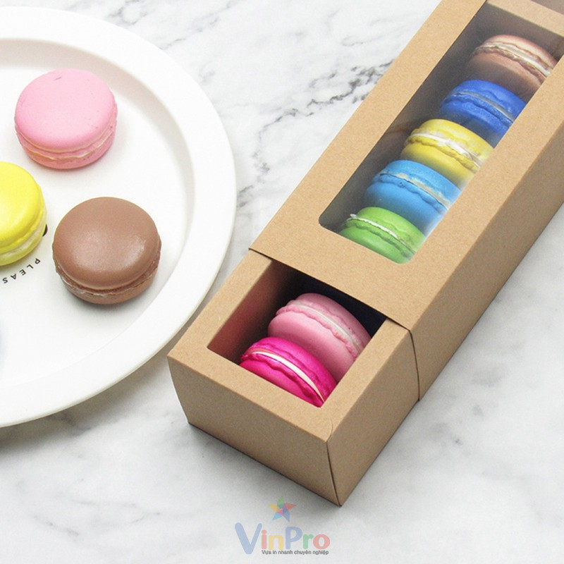 In Hộp Giấy Đựng Bánh Macaron 20