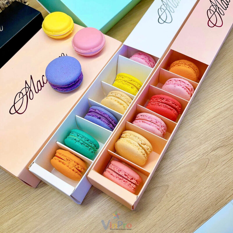 hộp giấy đựng bánh macaron