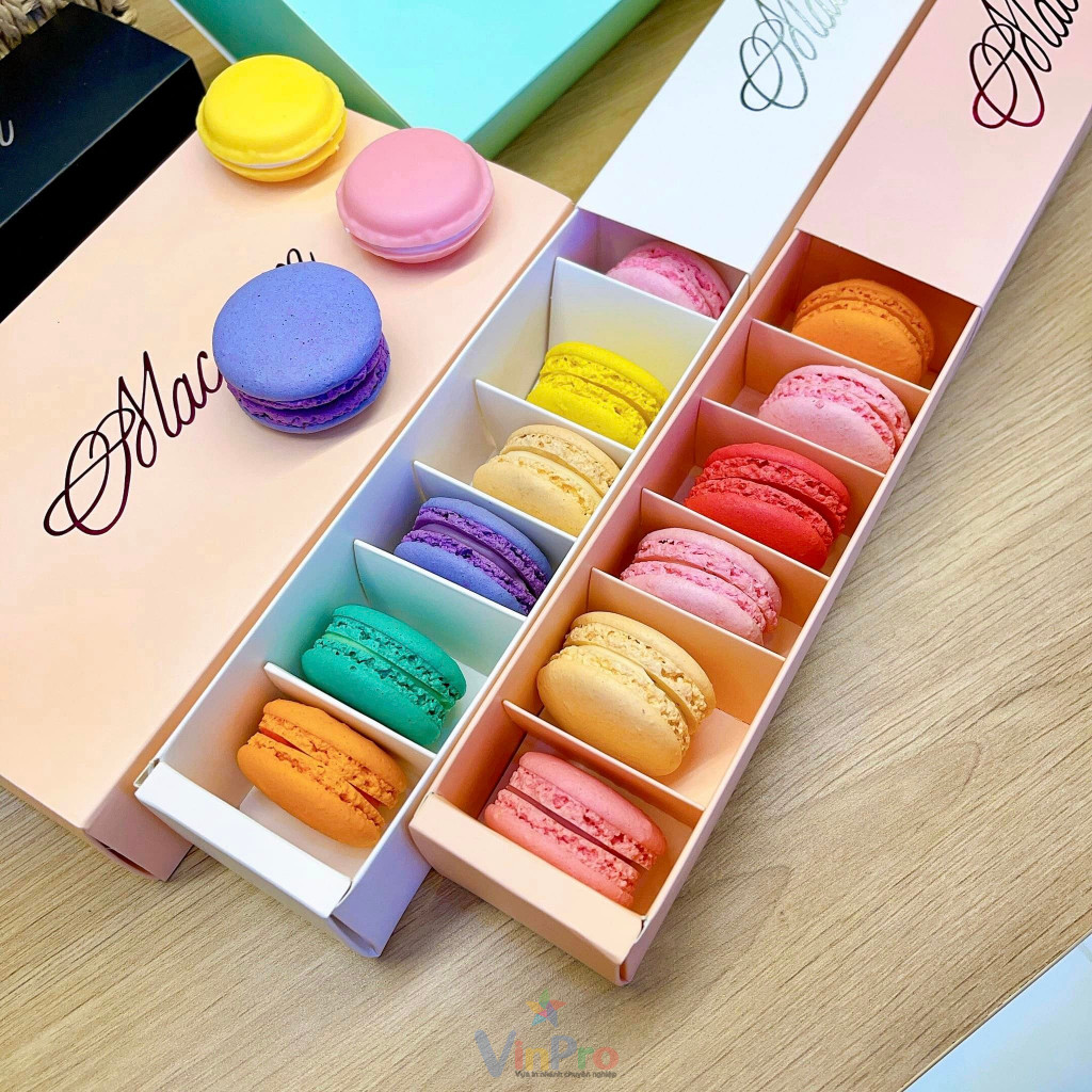 hộp giấy đựng bánh macaron