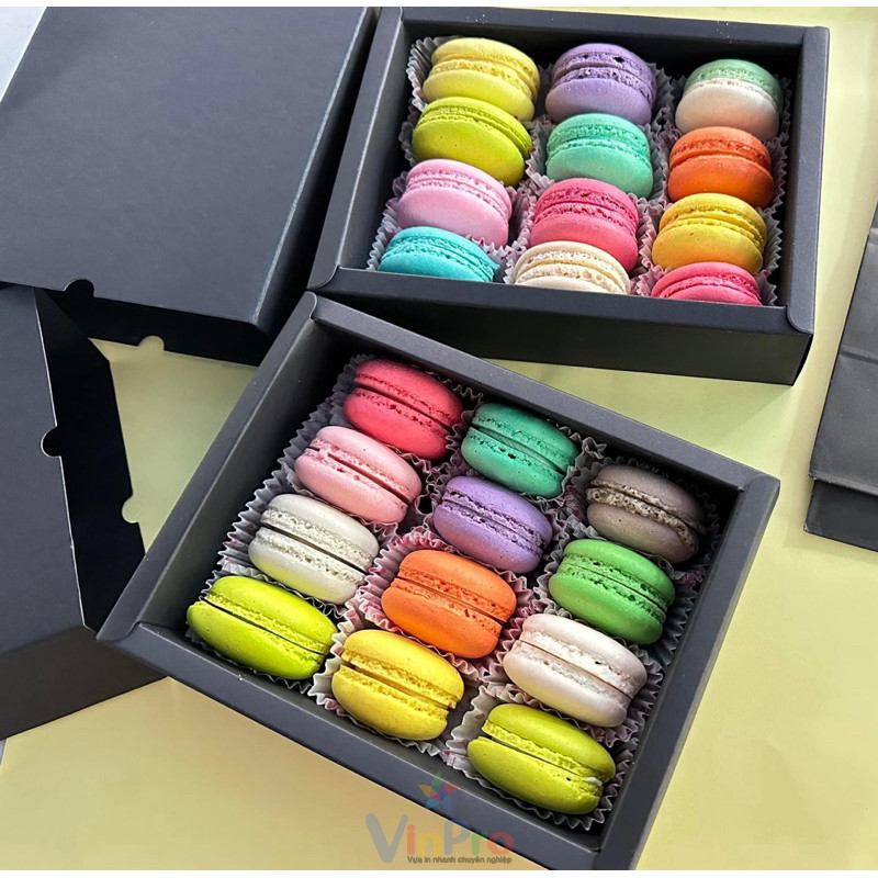 In Hộp Giấy Đựng Bánh Macaron 45