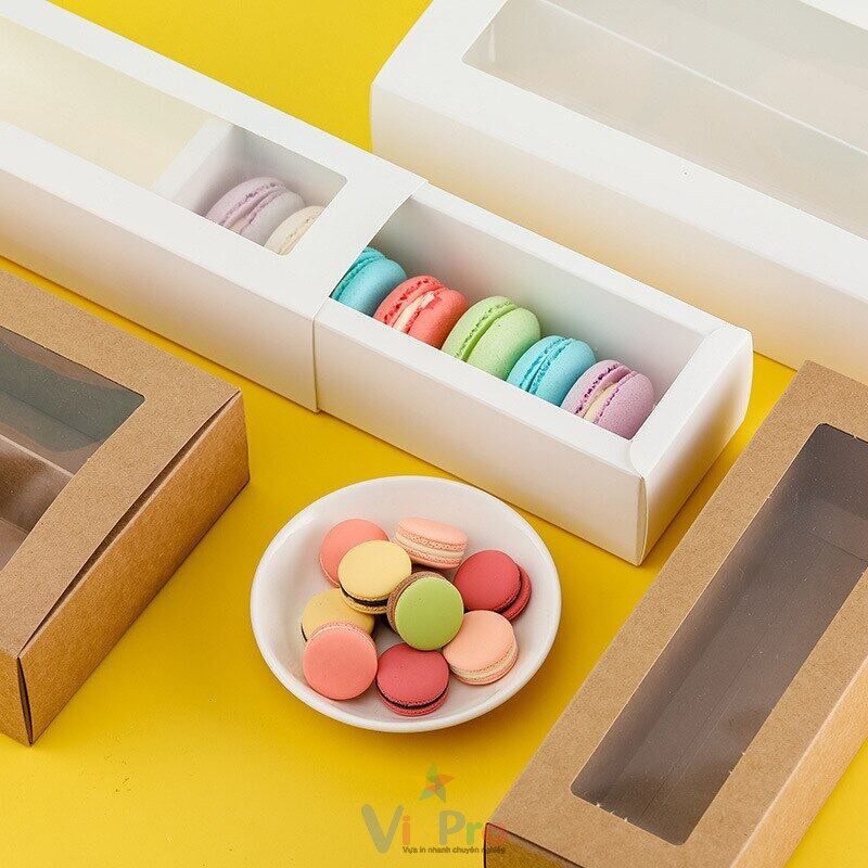 Sản Xuất Hộp Giấy Đựng Bánh Macaron Đẹp, Giá Rẻ, Free Thiết Kế Mẫu 54