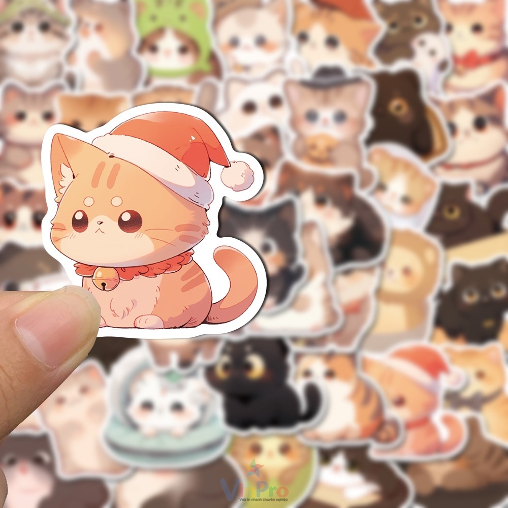 sticker mèo cute - 49