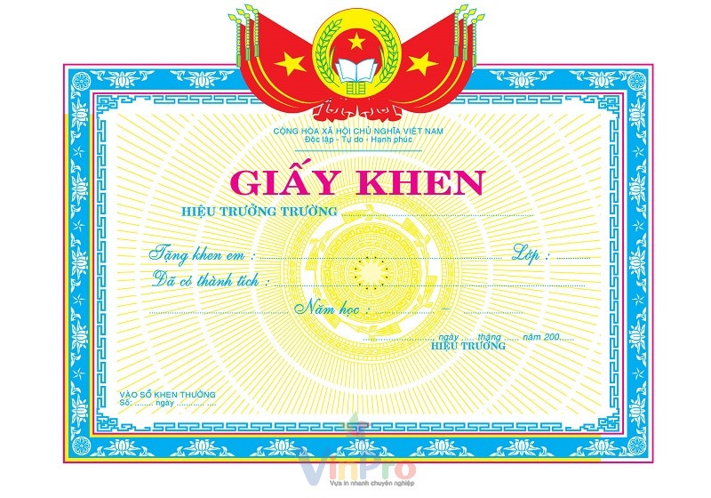 mẫu giấy khen - 10