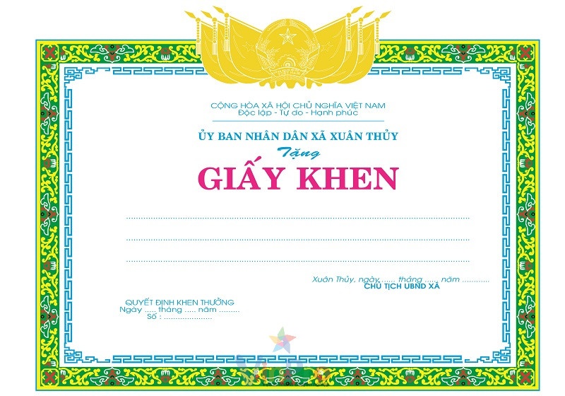 mẫu bằng khen - 22