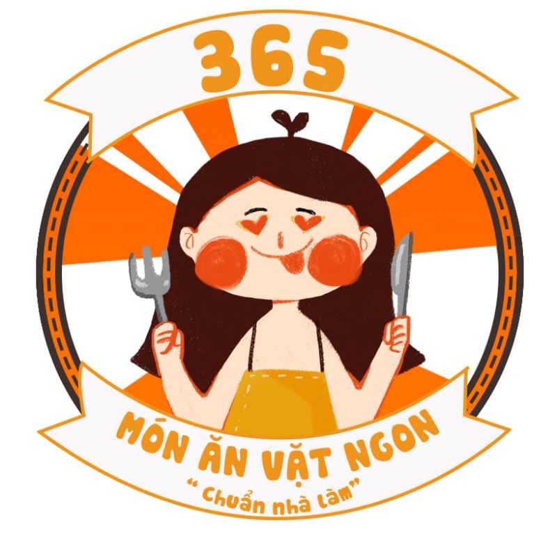 logo ăn vặt hình con người