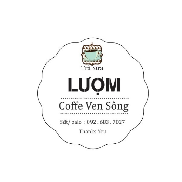 Logo ăn vặt hình tròn