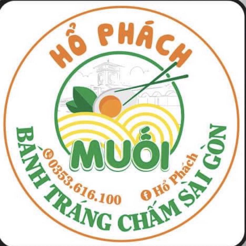 Logo bánh tráng trộn thực tế