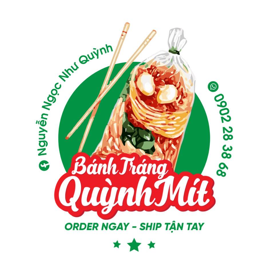 Logo bánh tráng trộn thực tế