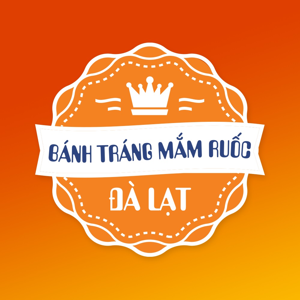 Logo bánh tráng trộn dạng chữ