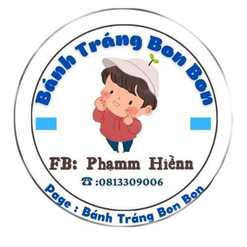 Logo bánh tráng trộn hình ảnh người