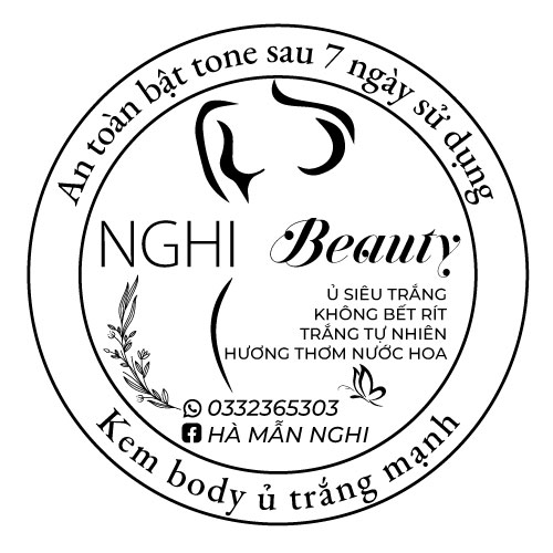 mẫu Logo kem body sang trọng