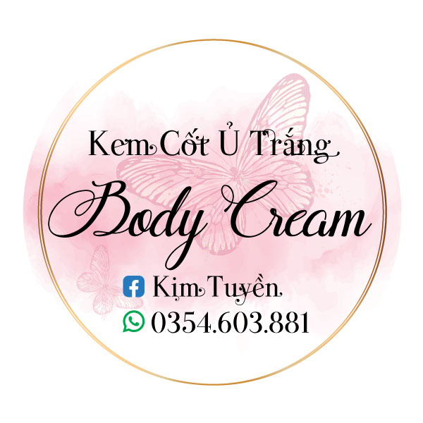 mẫu Logo kem body sang trọng