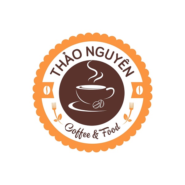 Mẫu logo cà phê nguyên chất - 5