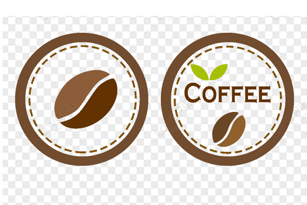 Mẫu logo hình hạt cafe - 1