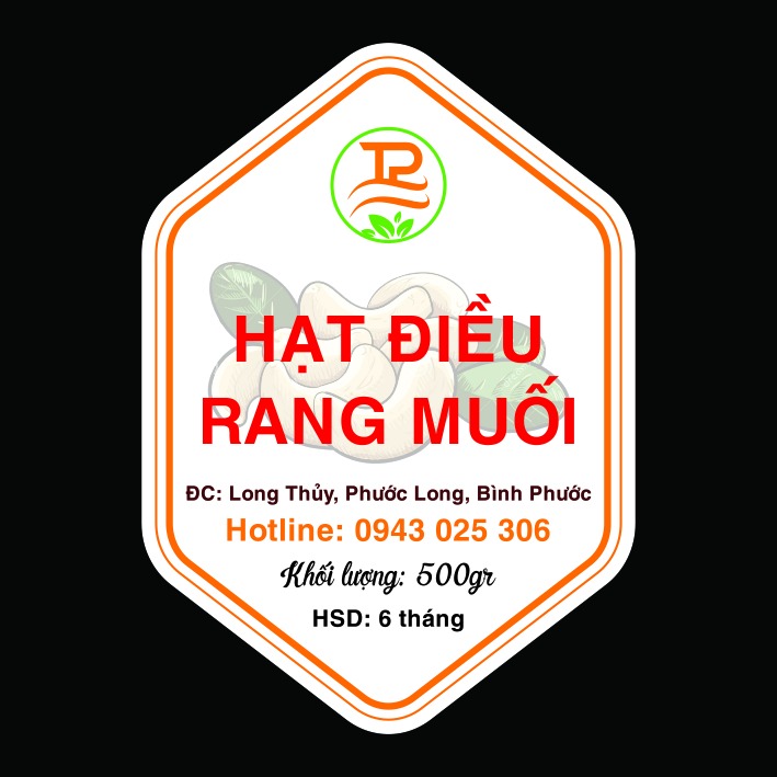 Mẫu logo hạt điều dạng chữ - 5