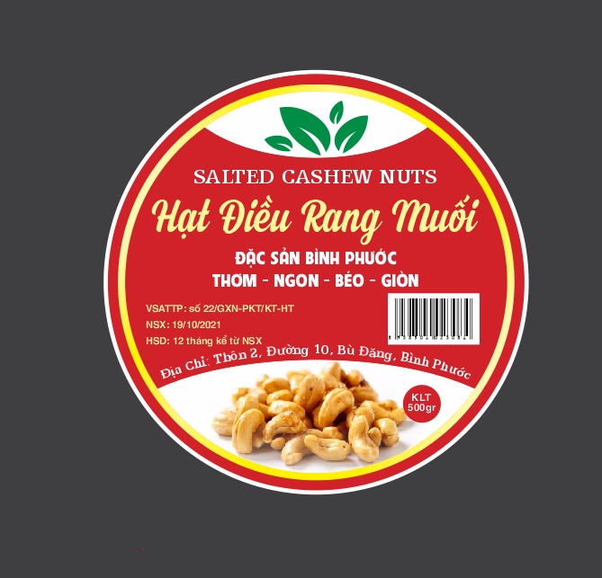 Logo hạt điều hình tròn - 5