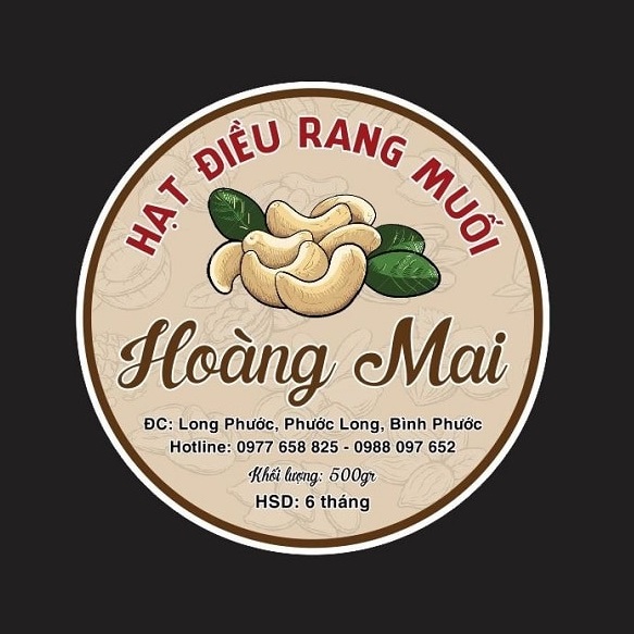 Mẫu logo hạt điều dạng hình vẽ - 3