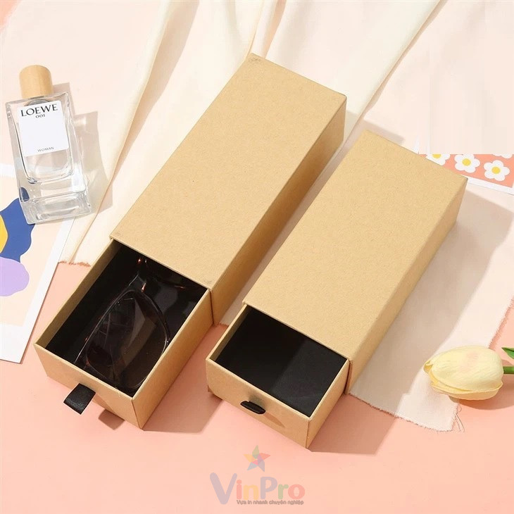 Mẫu hộp Kraft đựng mắt kính