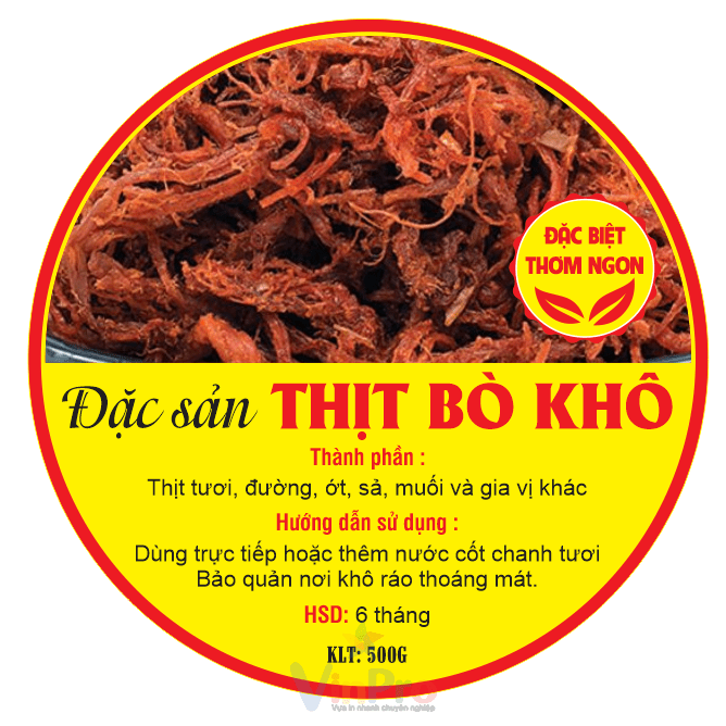 Mẫu tem khô bò hình tròn