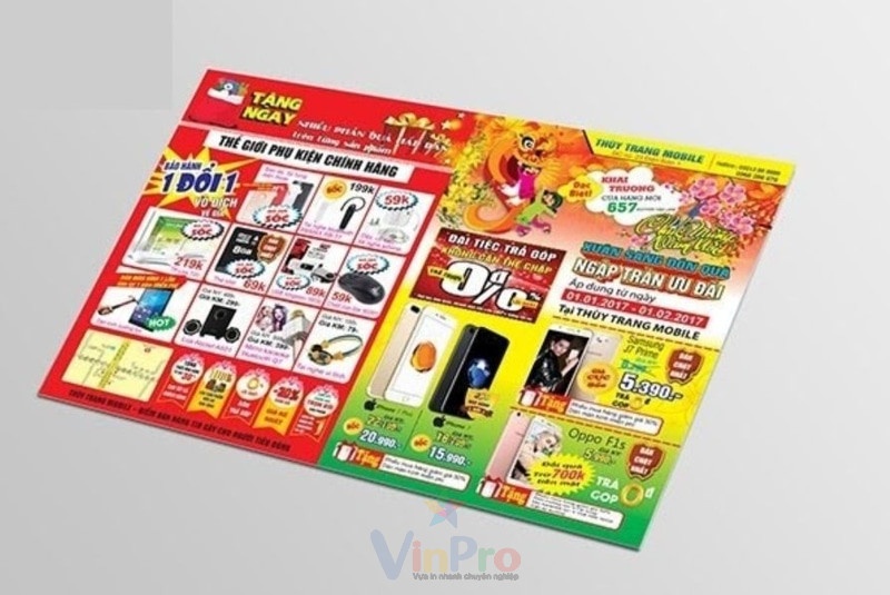 Kích thước tờ rơi a3
