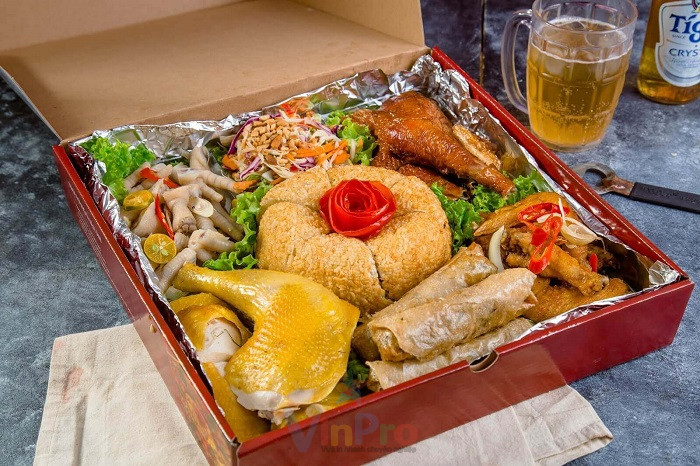 Mẫu hộp đựng gà mẹt không có vách ngăn