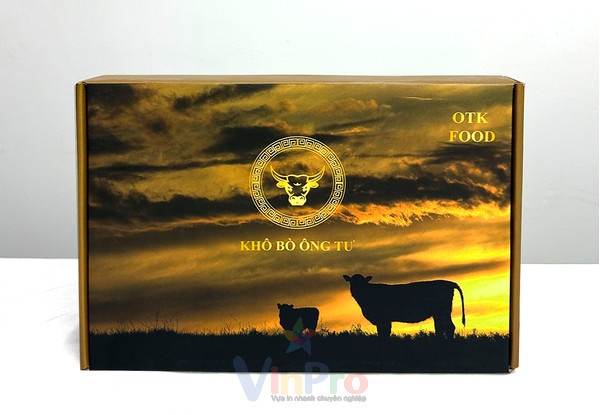 Mẫu hộp khô bò bằng carton sóng