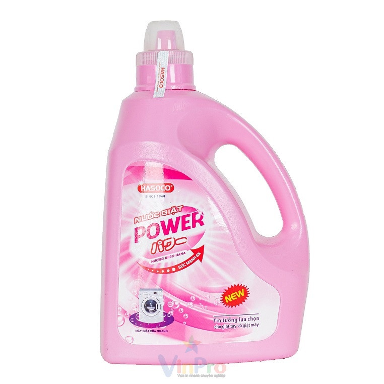 Mẫu tem nhãn decal dán nước giặt hiệu Power